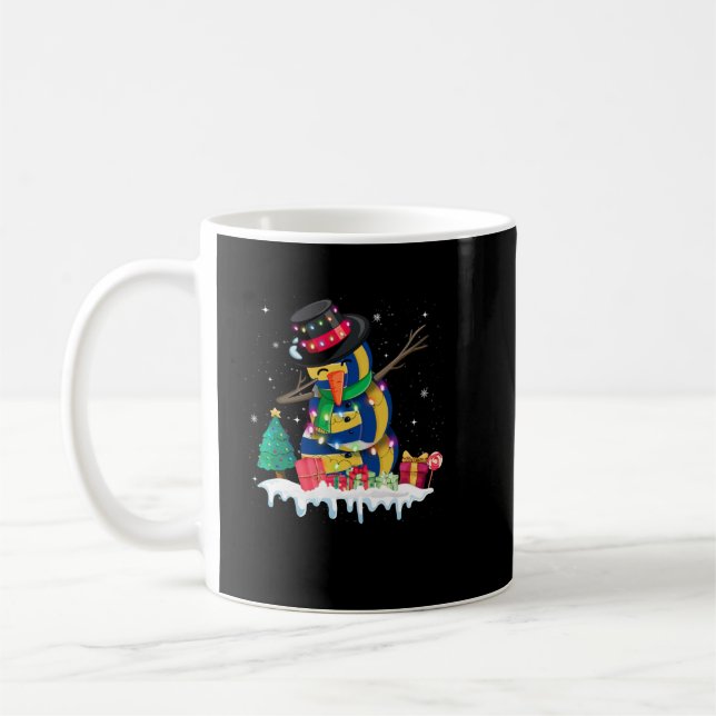 Christmas Volleyball Ball Snowman Costume For Boy  Coffee Mug (Left)