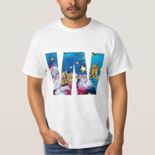 CHRISTMAS W LETTER / INSPIRED SANTA MONOGRAM T-Shirt