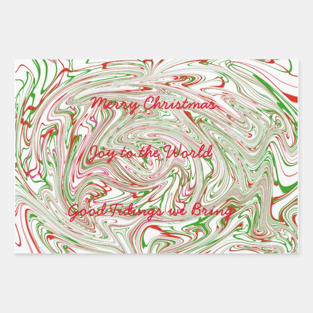 Christmas warpping paper sheet (Front)