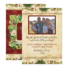 Christmas Watercolor Floral Magnolia Pine Wreath