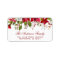 Christmas Watercolor Floral  Red Poinsettia