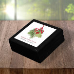 Christmas Watercolor Greenery Custom  Gift Box<br><div class="desc">Celebrate the season with a Merry Christmas keepsake gift box featuring red holly berries, elegant greenery, and a timeless watercolor winter illustration. Designed in a simple minimalist style with stylish typography, this classic holiday gift box exudes a traditional charm. Personalize it with your family name for a classy and thoughtful...</div>