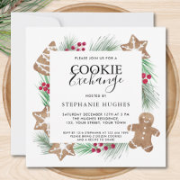 Christmas Watercolor Holiday Cookie Exchange