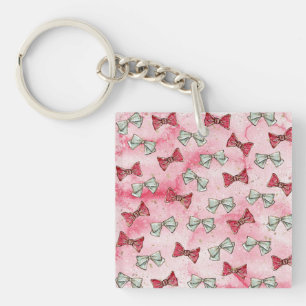Christmas Watercolor Keychain