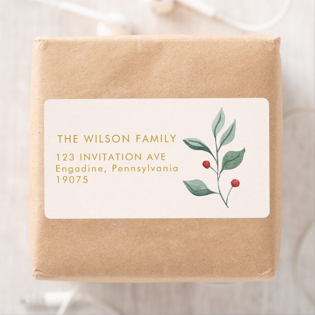 Christmas Watercolor Merry Christmas Adress (Creator Uploaded)