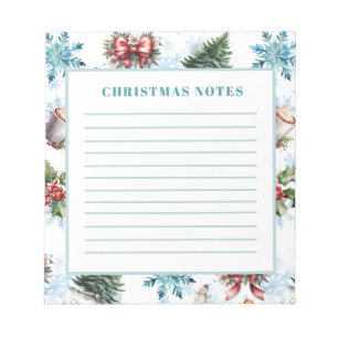 Christmas Watercolor Notepad