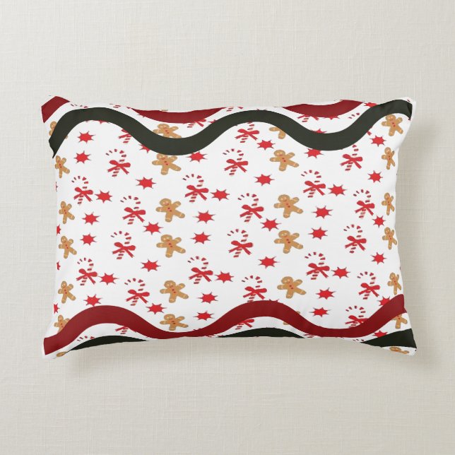 Christmas Waves  Accent Pillow (Front)