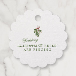 Christmas Wedding Cocktail Napkins Favour Tags