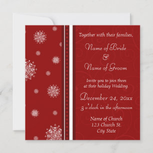 Christmas Wedding Invitation Cards