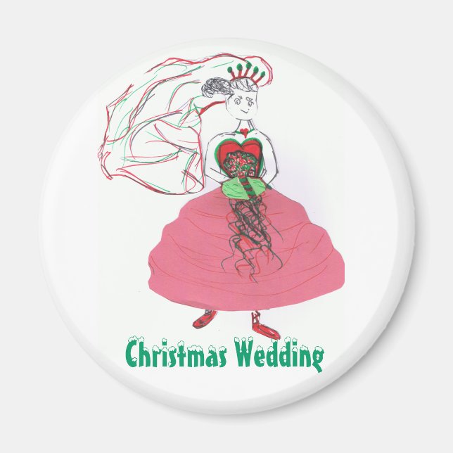 Christmas Wedding Magnet (Front)