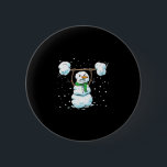 Christmas Weightlifting Snowman Shirt Funny Snowma 2 Inch Round Button<br><div class="desc">Christmas Weightlifting Snowman Shirt Funny Snowman Gym</div>