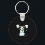 Christmas Weightlifting Snowman Shirt Funny Snowma Keychain<br><div class="desc">Christmas Weightlifting Snowman Shirt Funny Snowman Gym</div>
