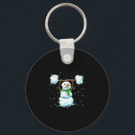Christmas Weightlifting Snowman Shirt Funny Snowma Keychain<br><div class="desc">Christmas Weightlifting Snowman Shirt Funny Snowman Gym</div>