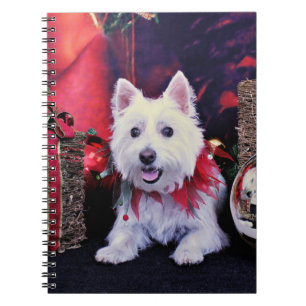 Christmas - West Highland Terrier - Madison Notebook