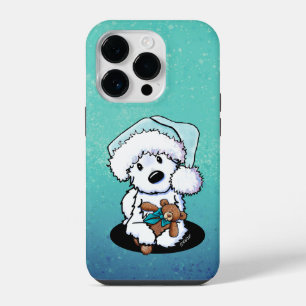 Christmas Westie And Bear iPhone 14 Pro Case