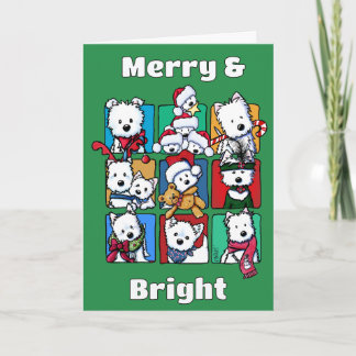 Christmas Westies Greeting Card