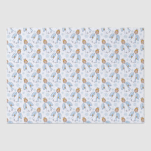 Christmas White and Blue Angel   Tissue Paper
