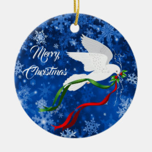 Christmas White Dove Ornament