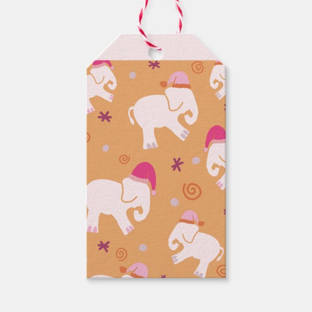 Christmas White Elephant Gift Tags (Front)
