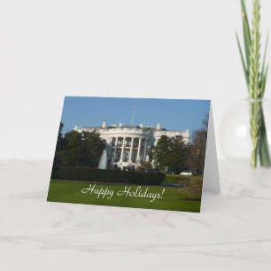 Christmas White House Card