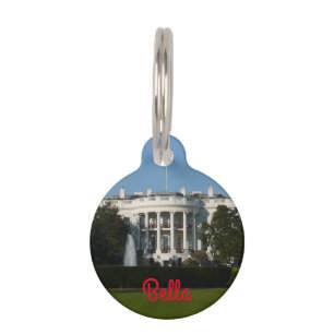Christmas White House for Holidays Washington DC Pet Tag