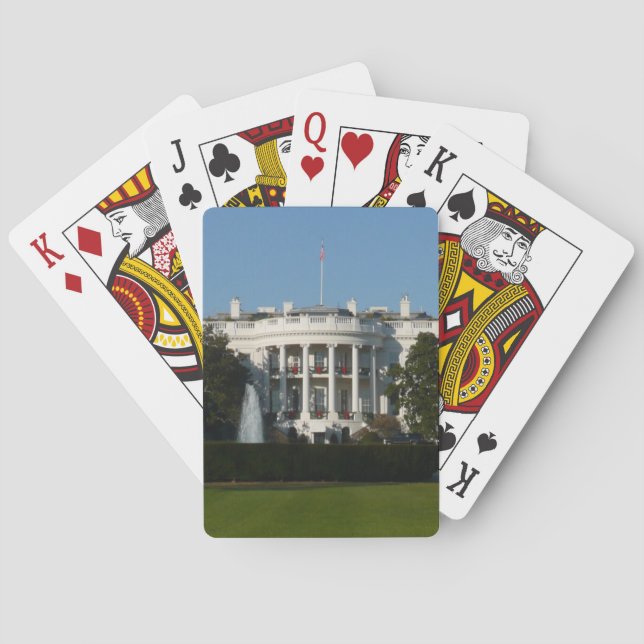 Christmas White House for Holidays Washington DC Playing Cards (Back)