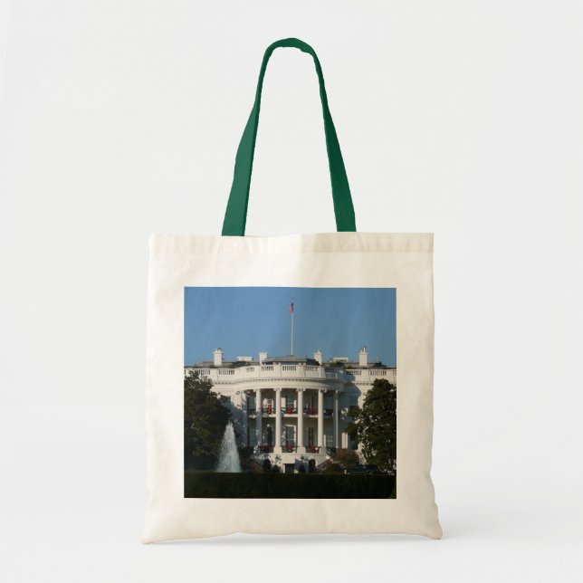 Christmas White House for Holidays Washington DC Tote Bag (Front)
