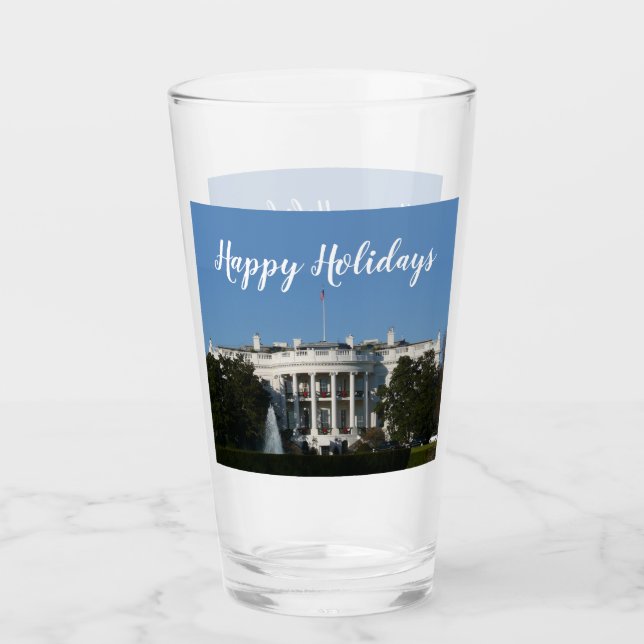 Christmas White House Glass (Front)