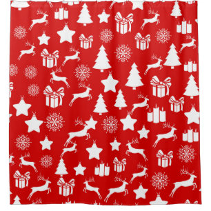 Christmas white snowflake on abstract red bakcgrou