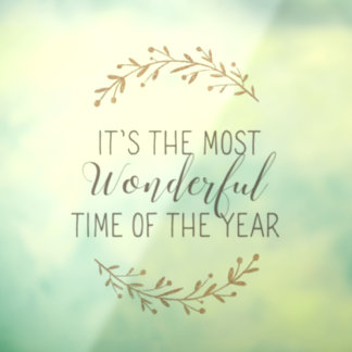 Christmas window cling