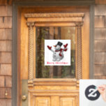 Christmas Window Cling Happy Snowman<br><div class="desc">Happy Snowman - Merry Christmas - Choose / Add Your Unique Text / Name / Colour - Make Your Special Gift - Resize and move or remove and add elements / text with customization tool ! You can also transfer this designs to more than 1000 Zazzle products. Merry Christmas -...</div>