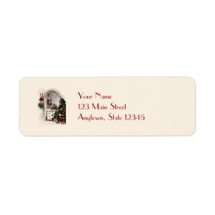 Christmas Window Return Address Labels