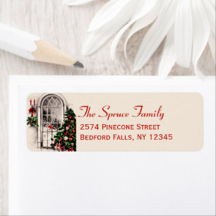 Christmas Window Return Address Labels
