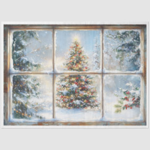 Christmas Window Tissue Paper