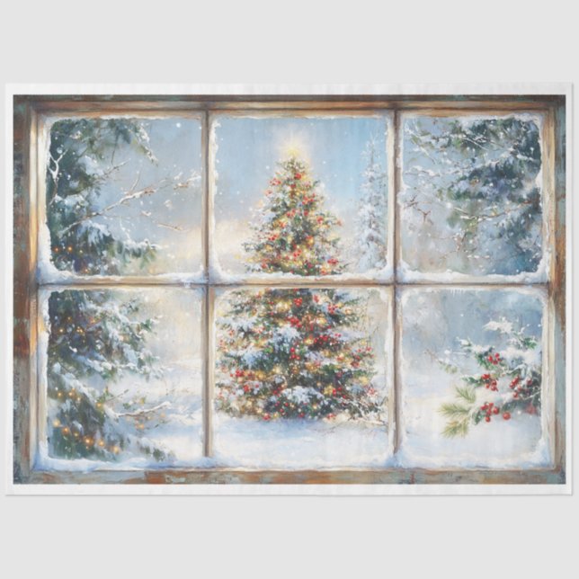 Christmas Window Tissue Paper (Front)