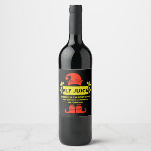 Christmas Wine And Sparkling Wine Labels