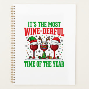 Christmas Wine-Derful Red Wine Design Planner