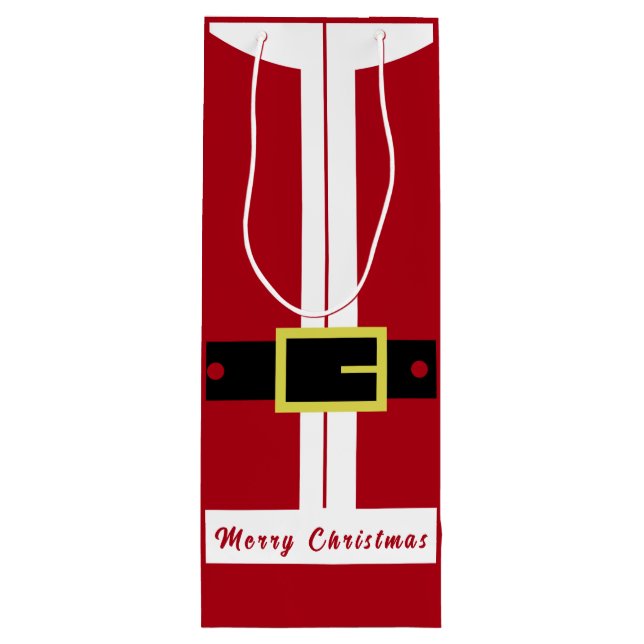 Christmas Wine Gift Bag Santa Claus Gifts - Funny (Back)