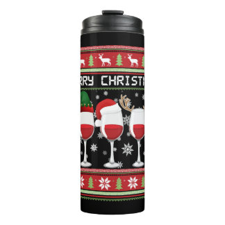 Christmas Wine  Thermal Tumbler