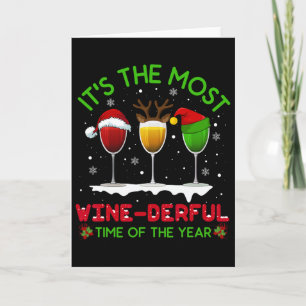 Christmas Wine Xmas Alcohol Pajama Pj Tops For Wom Card