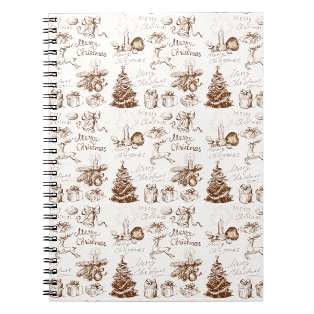 Christmas, Winter and New Year Design Notebook (Front)