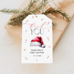 Christmas Winter Baby Shower Thank You Gift Tags<br><div class="desc">Christmas Winter Baby Shower Thank You Gift Tags.  Most lettering is editable - click the "Customize Further" button to edit. Matching items available.</div>