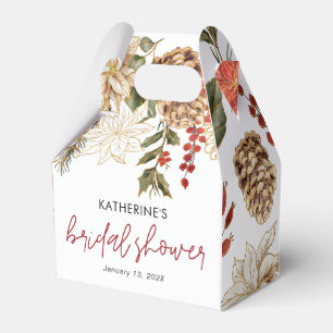 Christmas Winter Bridal Shower Favor Box