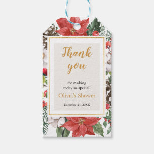 Christmas Winter Bridal Shower Gift Tags