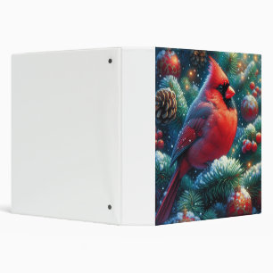 Christmas/winter Cardinal Binder