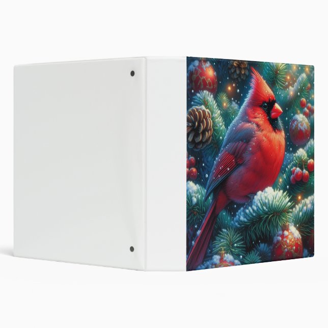 Christmas/winter Cardinal  Binder (Background)