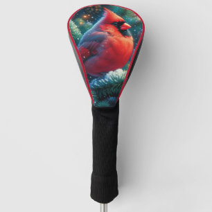 Christmas/winter Cardinal Golf Head Cover