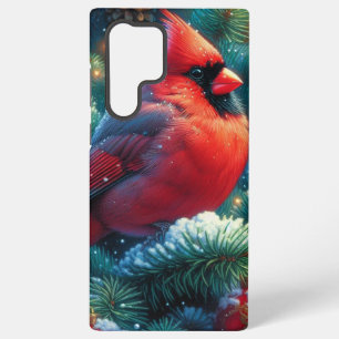 Christmas/winter Cardinal  Samsung Galaxy Case