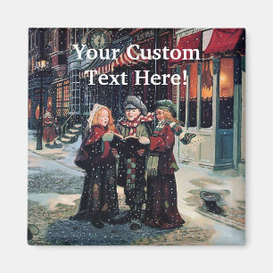 Christmas Winter Carolers Magnet