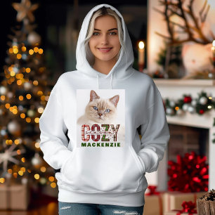 Christmas Winter Cozy Season Custom Photo and Name Sweatshirt